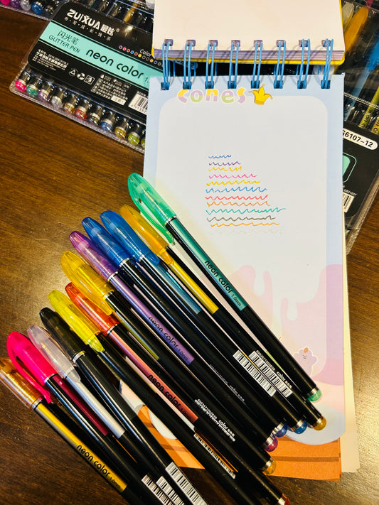 Neon Glitter Pens