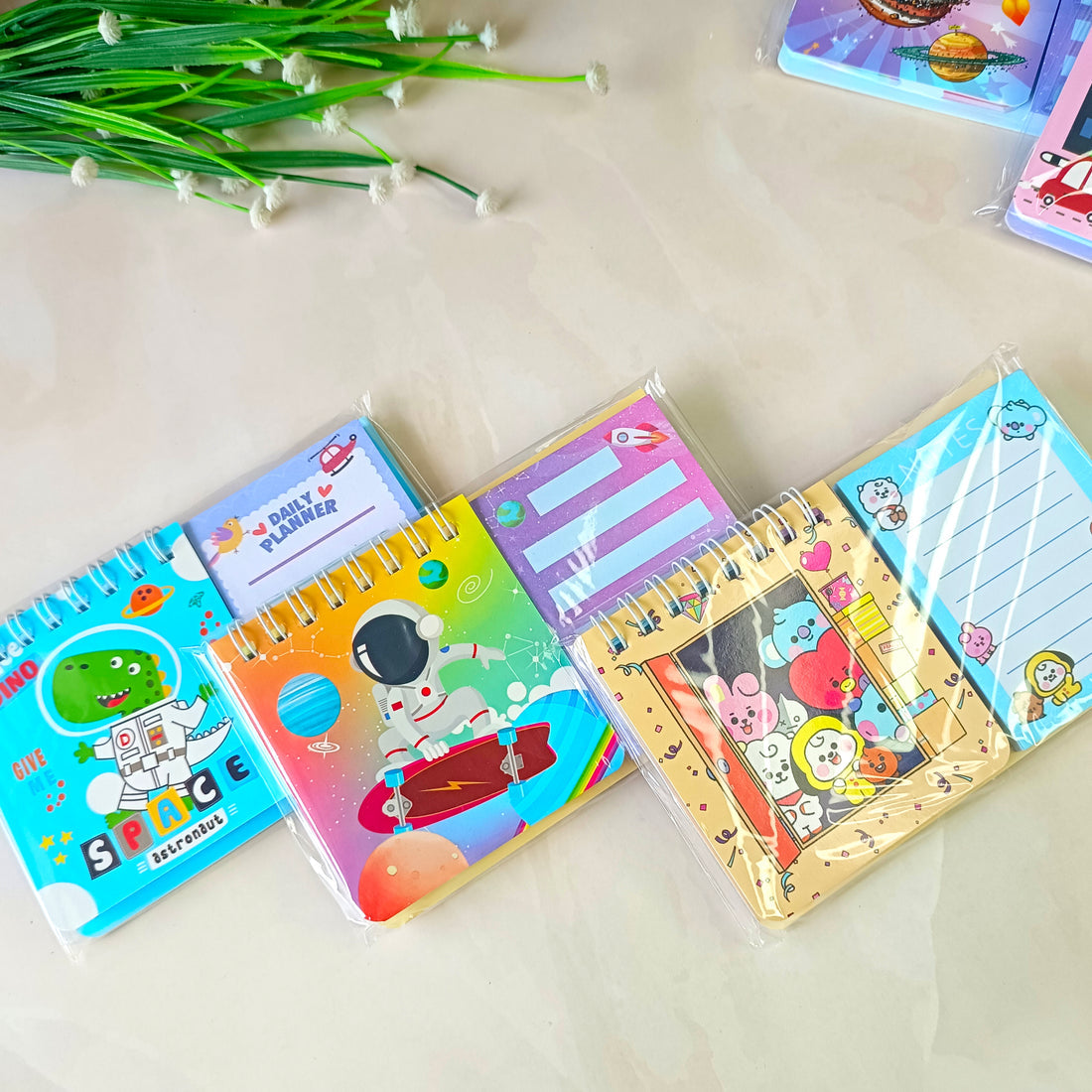 Combo of planner and sticky notes
