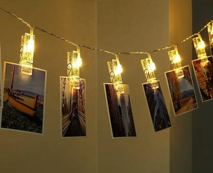 16 Photo Clip LED String Lights