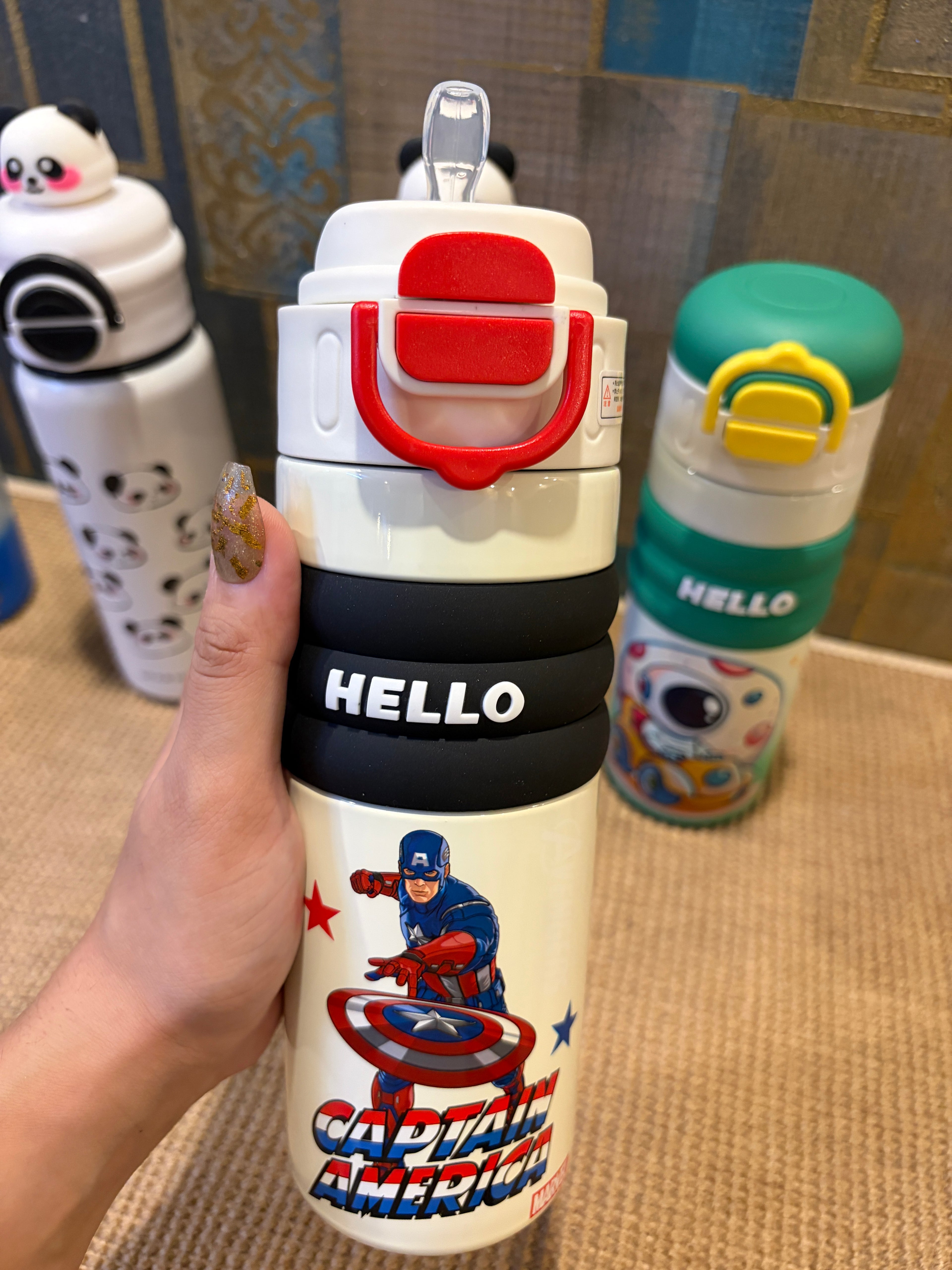 Character Stainless Steel Bottle+Sipper - 520ml