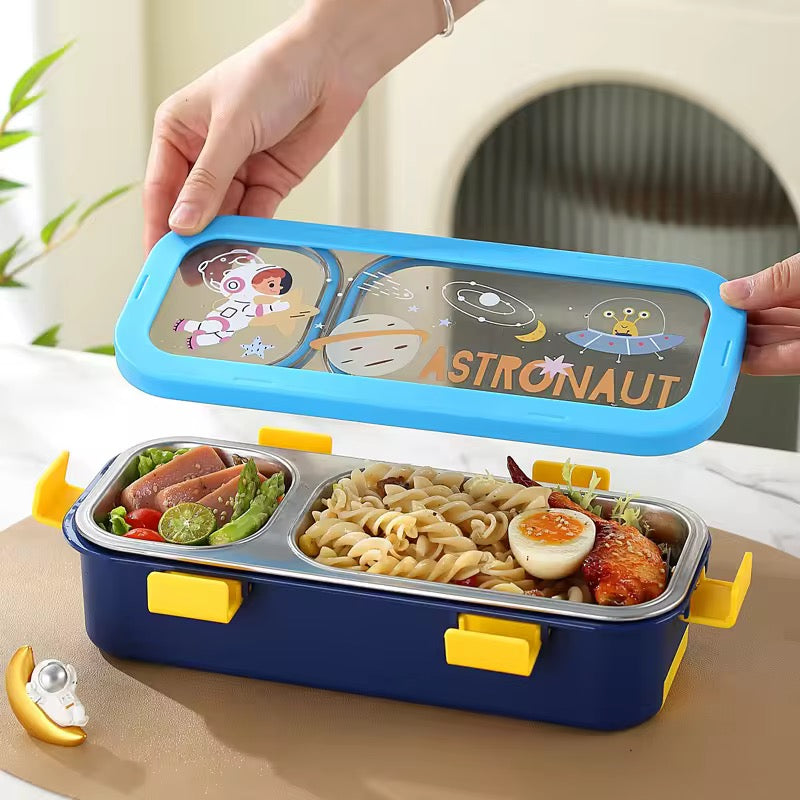 100% Leakproof and Spillproof 2 compartment Tiffin Box-600ml