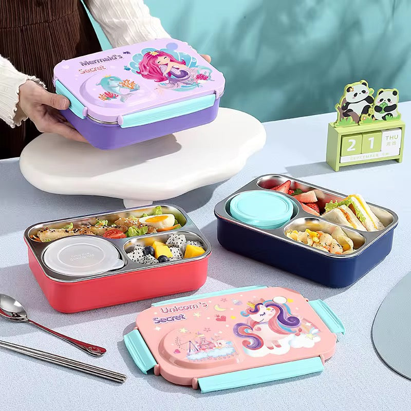 Stainless Steel Insulated Leakproof Tiffin Box-750+150ml