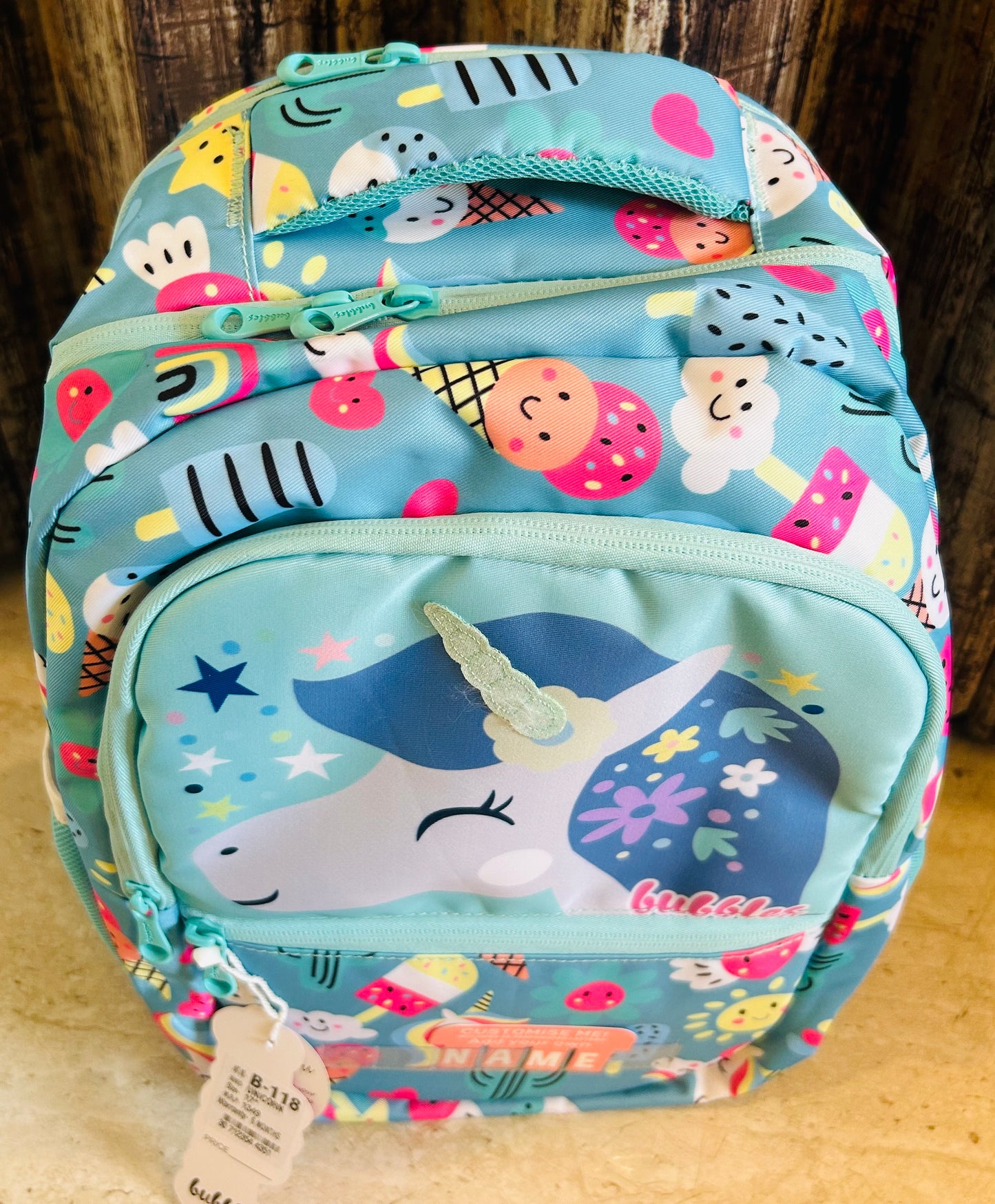 Unicorn Green School Bag