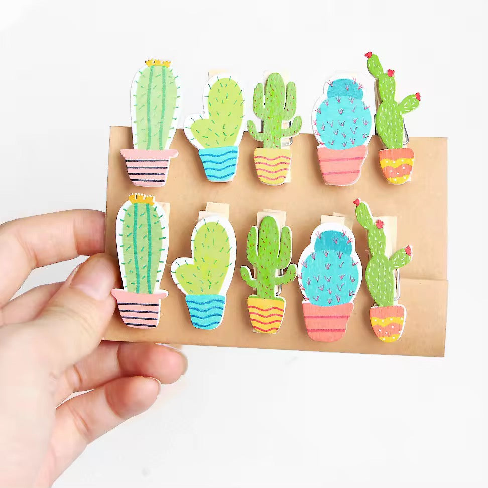 Cute Decorative Wooden Mini Clips / Photo Pegs