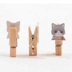 Cute Decorative Wooden Mini Clips / Photo Pegs