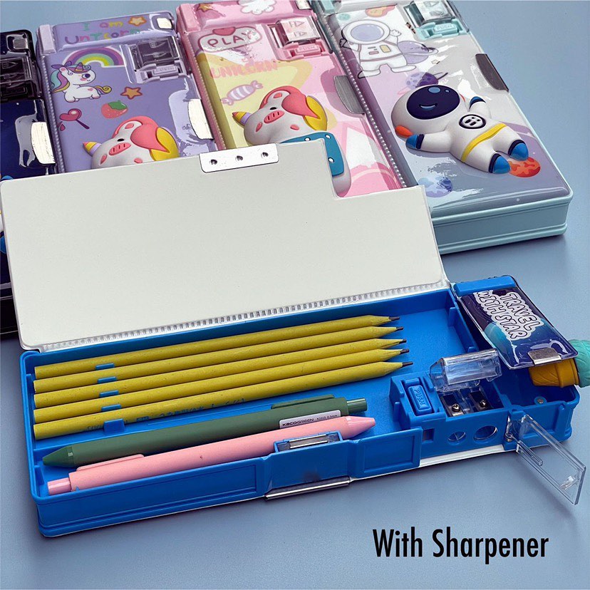 Unicorn Magnetic Squishy Pencil Box