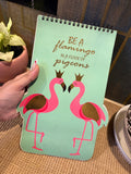 Flamingo Shape Spiral Pad