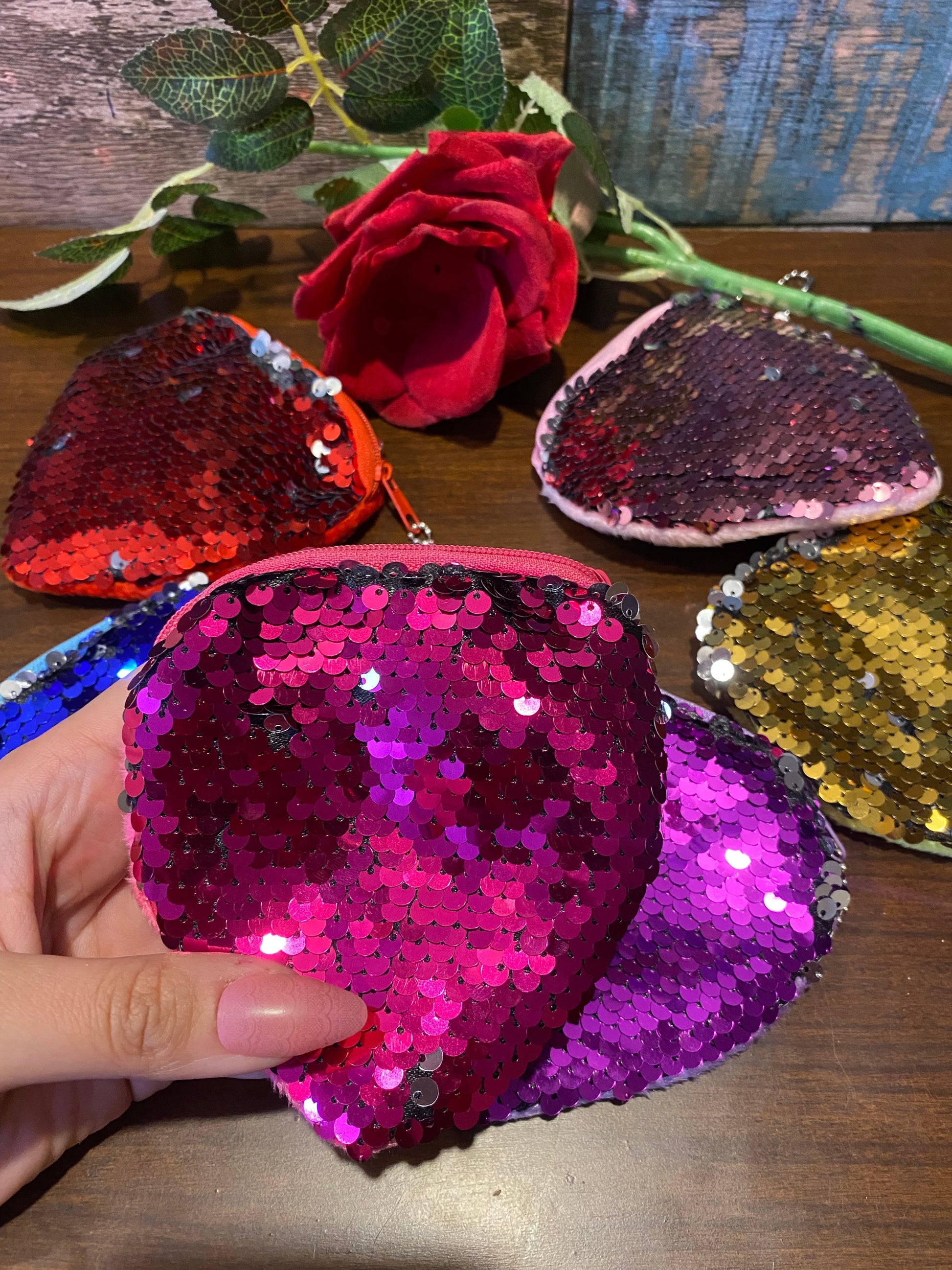 Mini Sequin Pouch