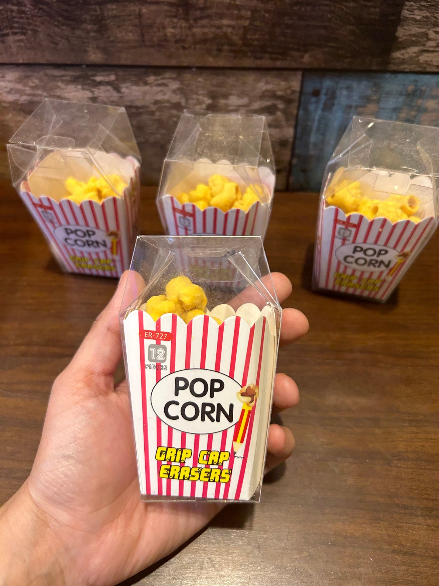 Popcorn Eraser And Pencil Topper