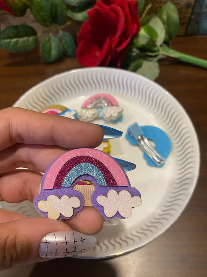 Rainbow Hairclips