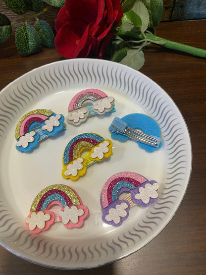 Rainbow Hairclips