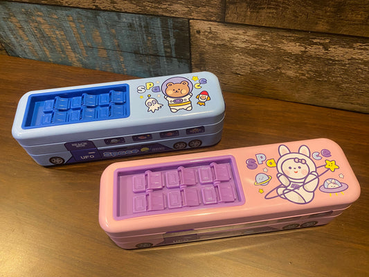 Space Wheels Bus Pencil Box