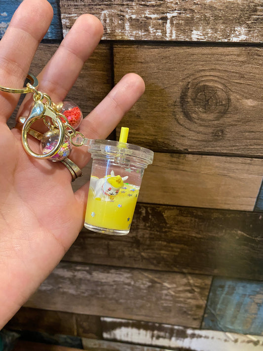 Unicorn Floating Drink Keychain