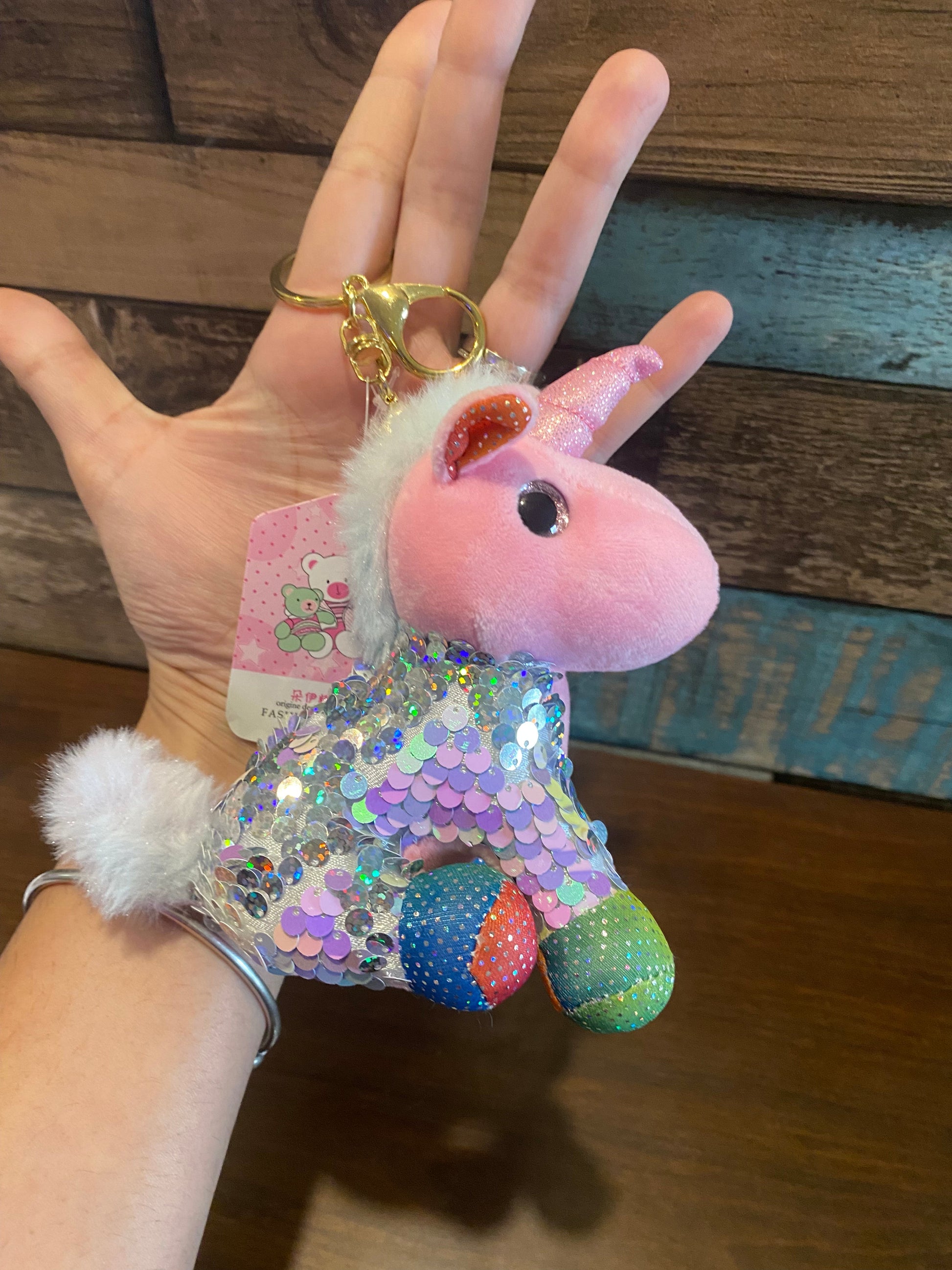 Unicorn Plush Keychain