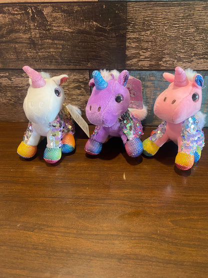 Unicorn Plush Keychain