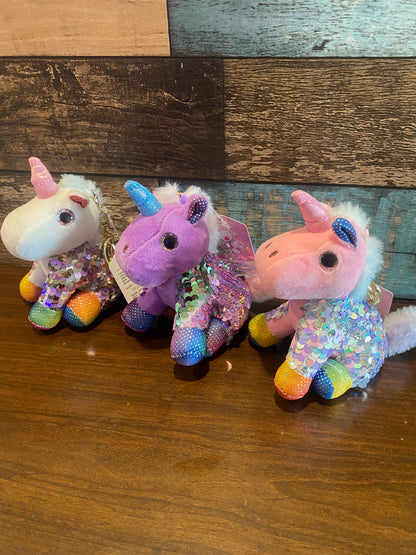 Unicorn Plush Keychain